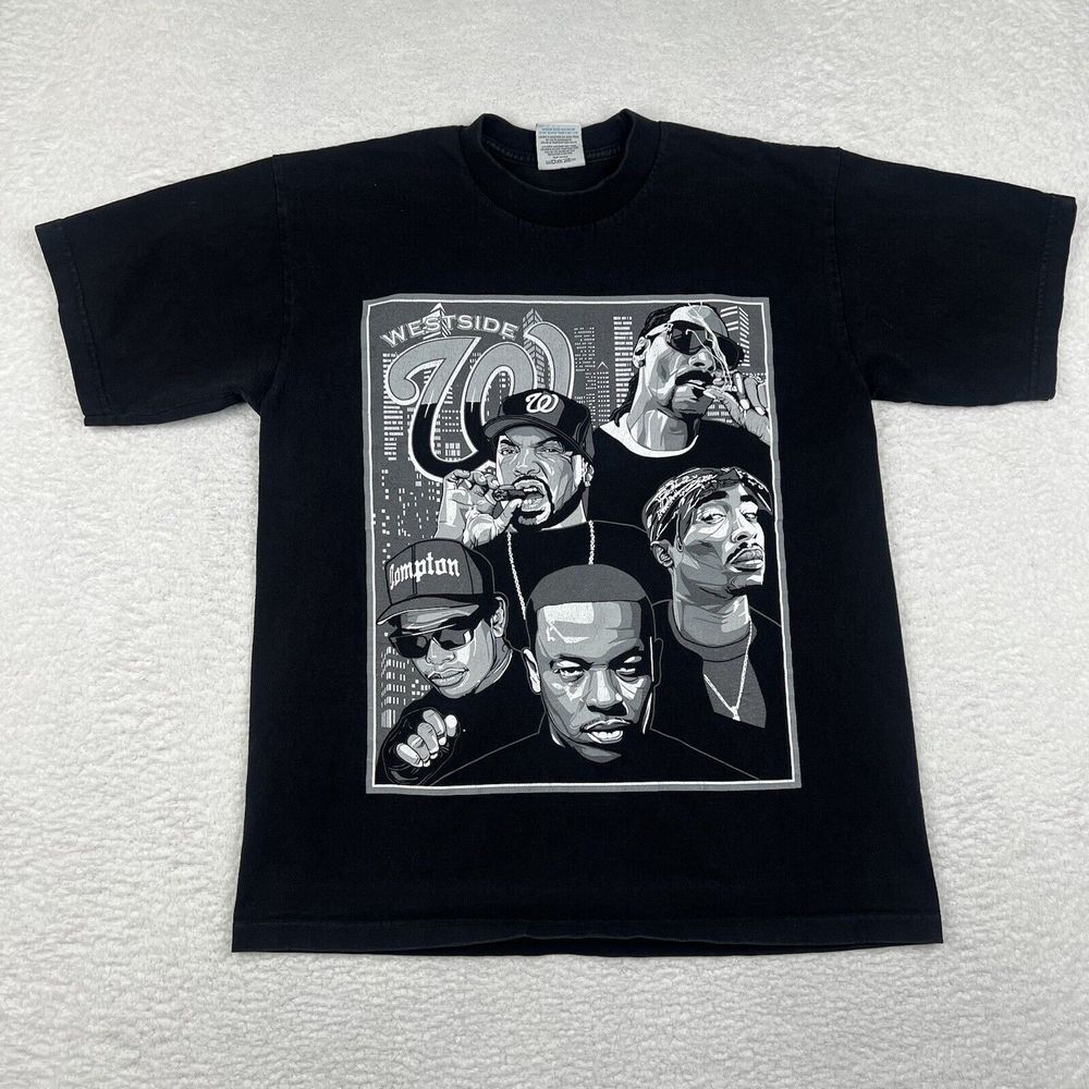 Vintage Pro Club Shirt Westside Rap‎ Tee 90s Dre Snoop Easy Tupac Ice Cube OG
